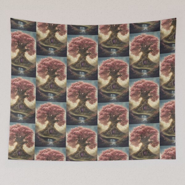 Item preview, Whimsical Blossom Treehouse Hideaway designed and sold by pinkal.