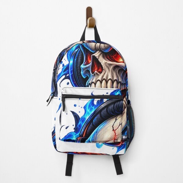Item preview, Blue Red Skull DJ Streetwear designed and sold by VYBORA Studio.