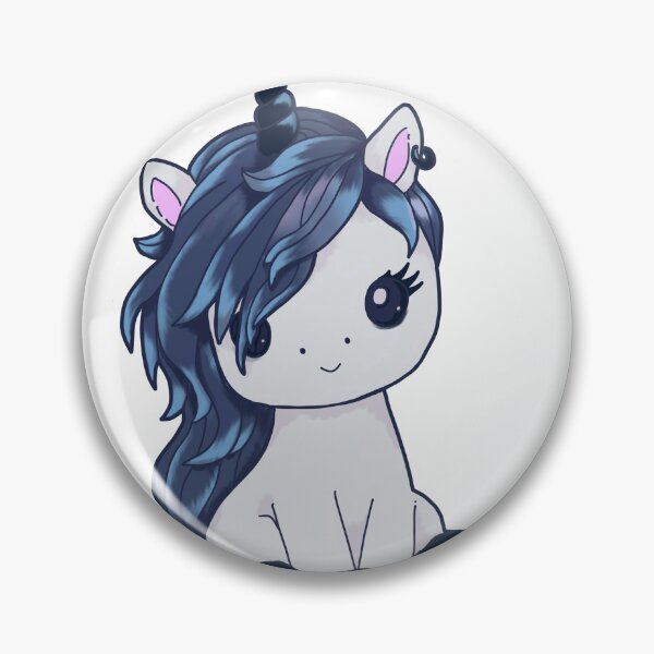 Item preview, Emo Unicorn Blue designed and sold by KoolKrakan.