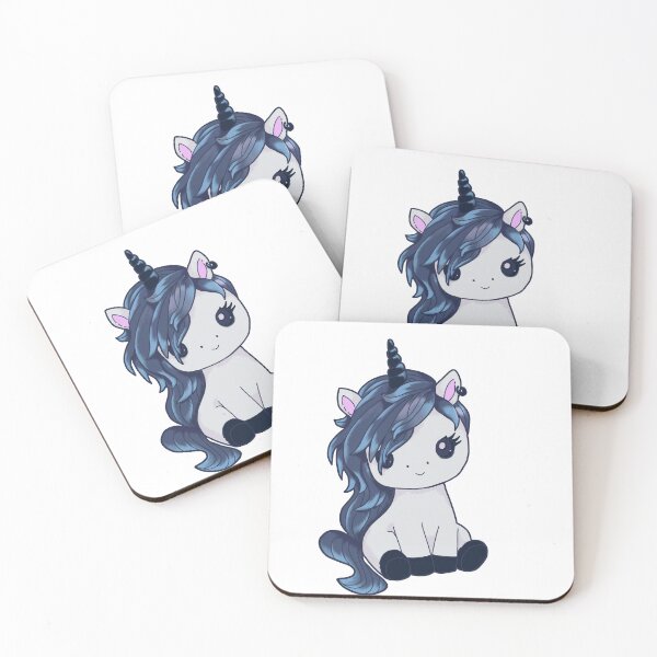 Item preview, Emo Unicorn Blue designed and sold by KoolKrakan.
