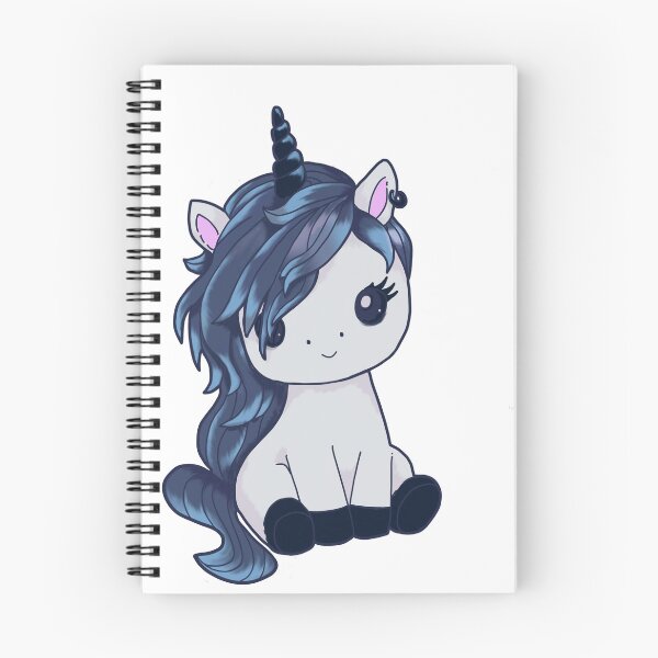 Item preview, Emo Unicorn Blue designed and sold by KoolKrakan.