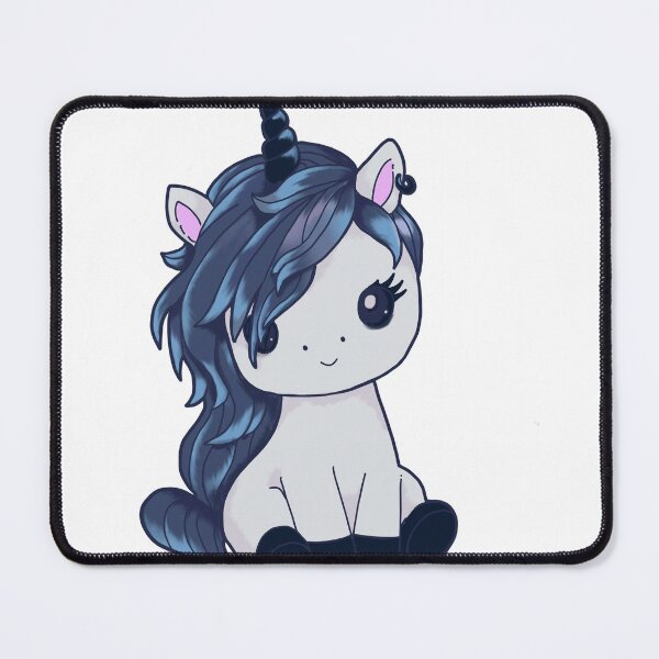 Item preview, Emo Unicorn Blue designed and sold by KoolKrakan.