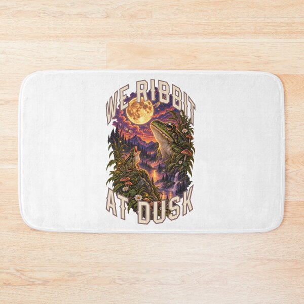 Item preview, We Ribbit At Dusk - Cottagecore Frog Howling to the Moon  | Goblincore Aesthetic designed and sold by Neurospicy Trolls.