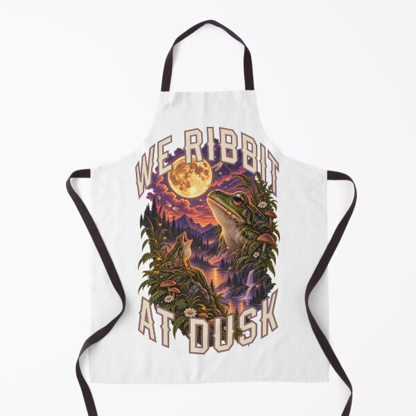 Item preview, We Ribbit At Dusk - Cottagecore Frog Howling to the Moon  | Goblincore Aesthetic designed and sold by Neurospicy Trolls.