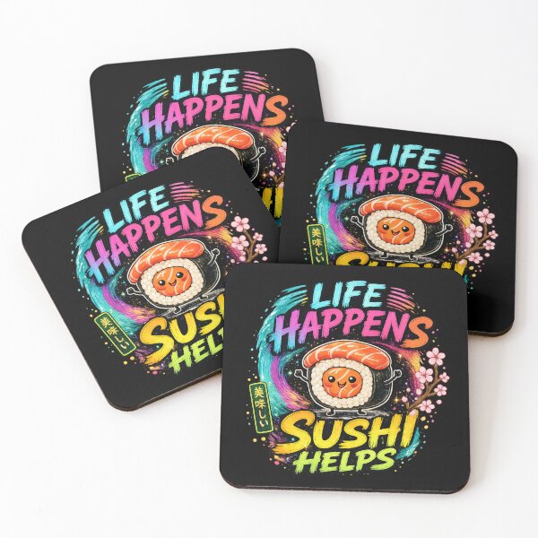 Item preview, Life happens Sushi helps  designed and sold by Gee-Na.