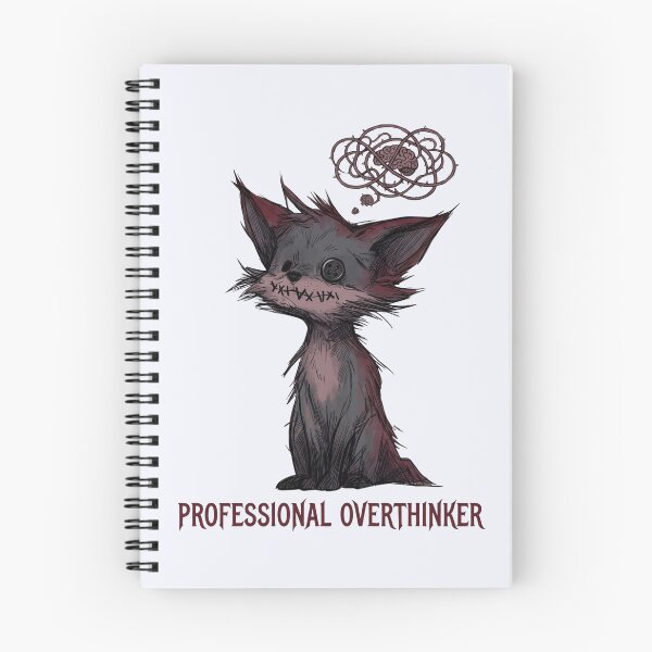 Item preview, Professional Overthinker - Creepy Cute Goth Voodoo Fox designed and sold by Biczekdziczek.
