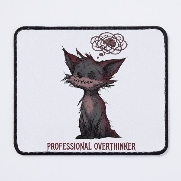 Item preview, Professional Overthinker - Creepy Cute Goth Voodoo Fox designed and sold by Biczekdziczek.