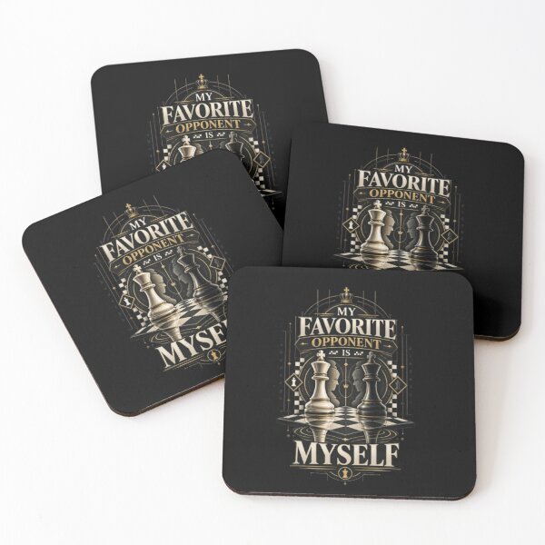 Item preview, My Favorite Opponent Is Myself Chess designed and sold by KnightVibe.