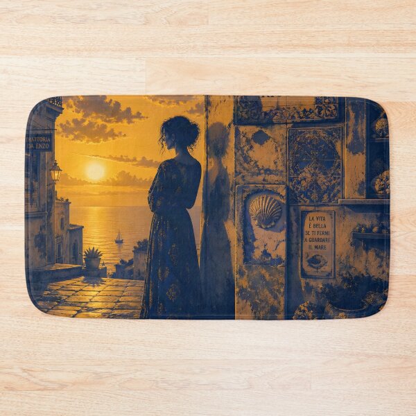 Item preview, Echoes of the Sea Sunset designed and sold by Serene Strokes Art.