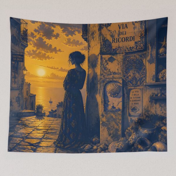 Item preview, Echoes of the Sea Sunset designed and sold by Serene Strokes Art.
