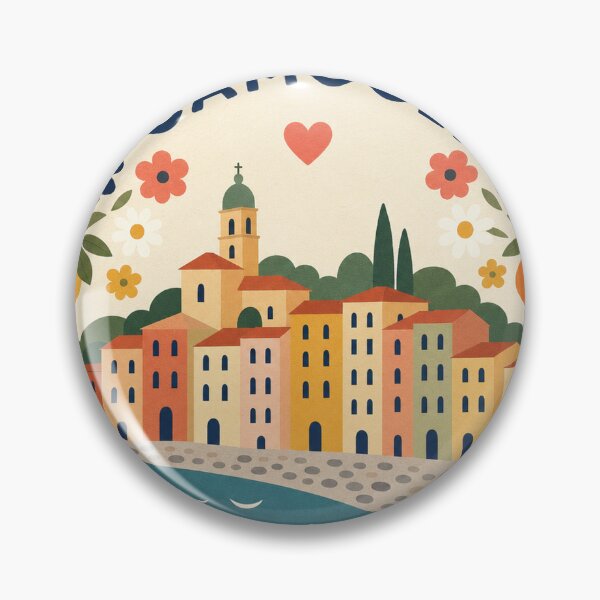 Item preview, Camogli Italy Travel Souvenir Modern Folk Art designed and sold by VisualArtsOasis.