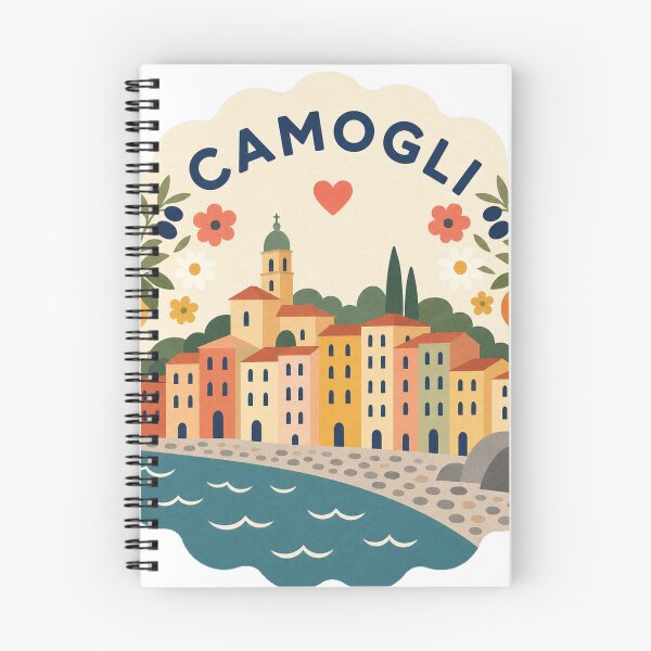 Item preview, Camogli Italy Travel Souvenir Modern Folk Art designed and sold by VisualArtsOasis.