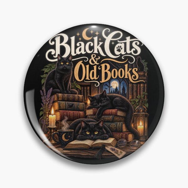 Item preview, Black Cats & Old Books - Gothic Cozy Library designed and sold by Fragy72.