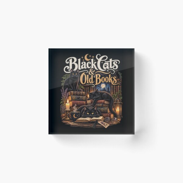 Item preview, Black Cats & Old Books - Gothic Cozy Library designed and sold by Fragy72.