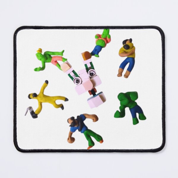 Item preview, Clay chaos surrounding the brick robot designed and sold by Natascha-Prints.