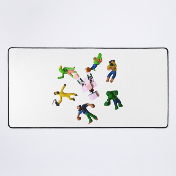 Item preview, Clay chaos surrounding the brick robot designed and sold by Natascha-Prints.