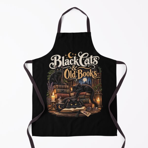 Item preview, Black Cats & Old Books - Gothic Cozy Library designed and sold by Fragy72.