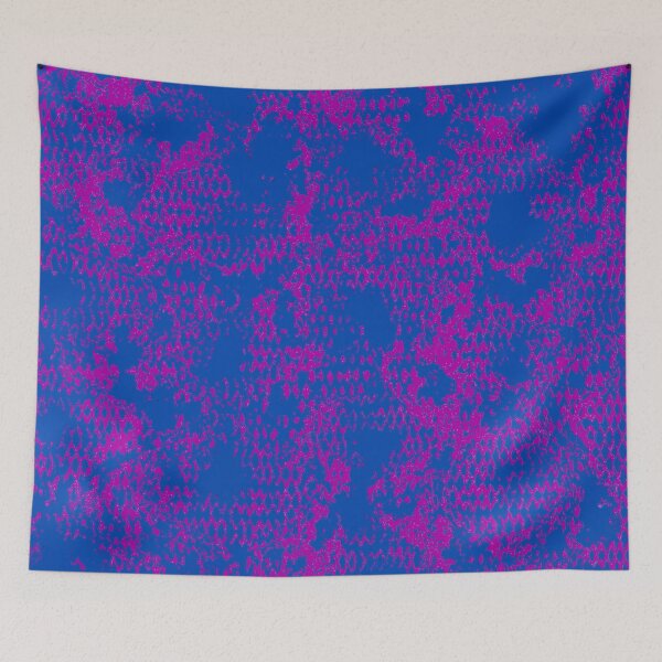 Item preview, Modern Distressed Python Print Pattern | Blue & Purple designed and sold by Frohyou.
