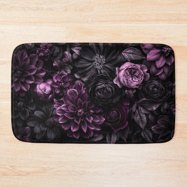 Item preview, Nocturnal Botanica Moody Baroque Flowers Purple designed and sold by artsandsoul.