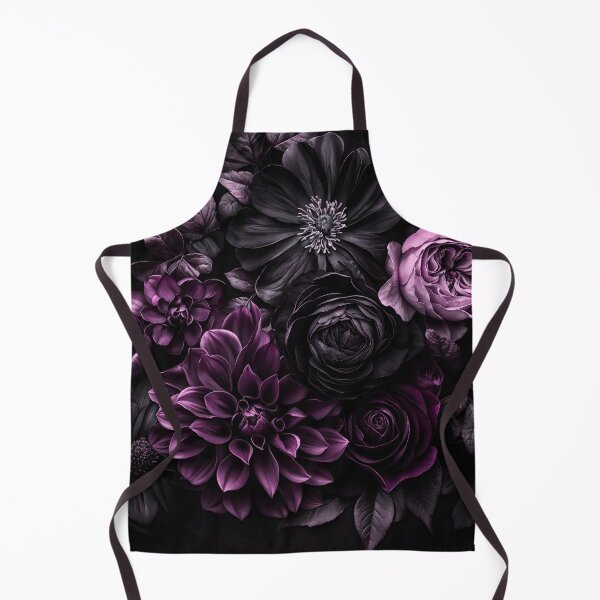 Item preview, Nocturnal Botanica Moody Baroque Flowers Purple designed and sold by artsandsoul.