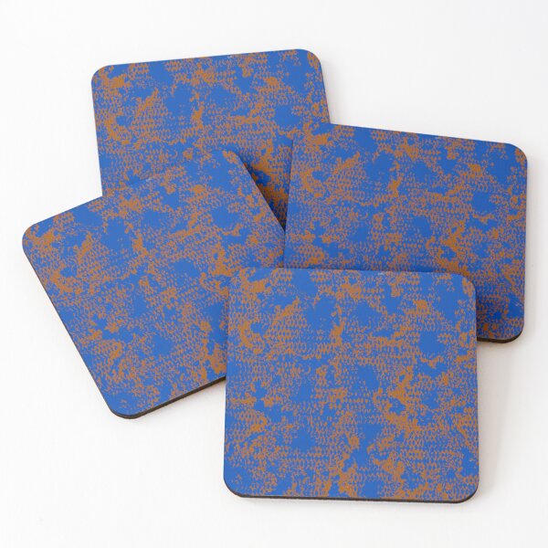 Item preview, Modern Distressed Python Print Pattern | Blue & Brown designed and sold by Frohyou.