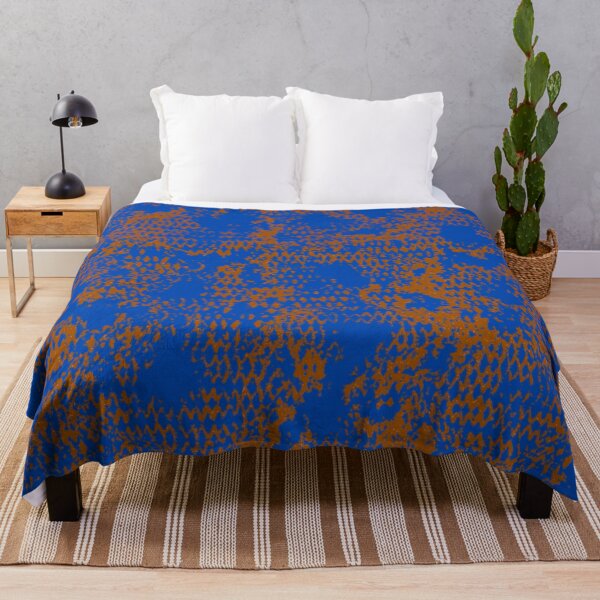Item preview, Modern Distressed Python Print Pattern | Blue & Brown designed and sold by Frohyou.