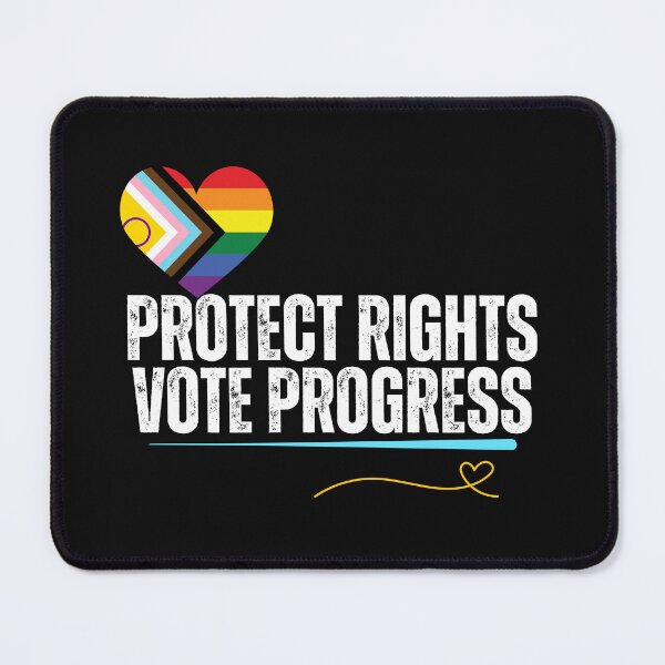 Item preview, Protect Rights, Vote Progress | Pro-Democracy Political Design designed and sold by EarthArtDesigns.