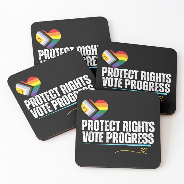 Item preview, Protect Rights, Vote Progress | Pro-Democracy Political Design designed and sold by EarthArtDesigns.