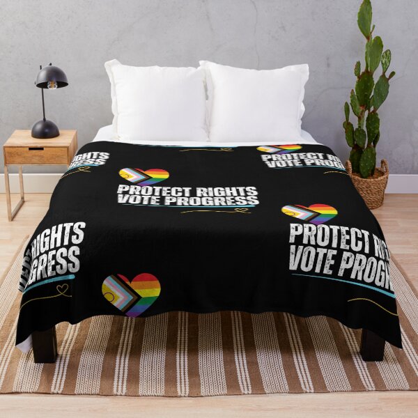 Item preview, Protect Rights, Vote Progress | Pro-Democracy Political Design designed and sold by EarthArtDesigns.