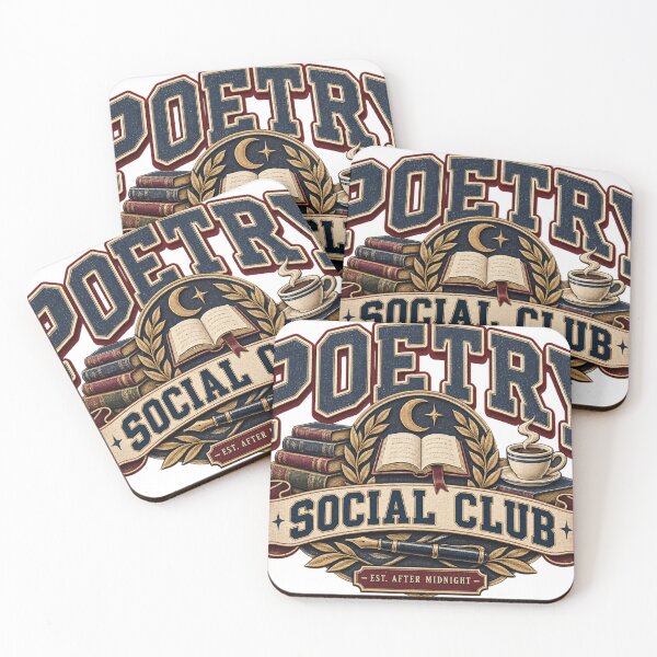Item preview, Poetry Social Club Vintage Dark Academia Emblem designed and sold by Promoffy.