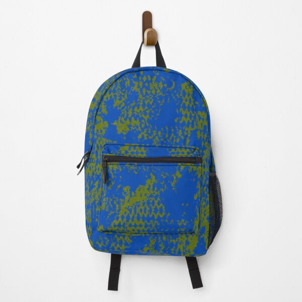 Item preview, Modern Distressed Python Print Pattern | Blue & Chartreuse designed and sold by Frohyou.