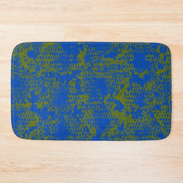 Item preview, Modern Distressed Python Print Pattern | Blue & Chartreuse designed and sold by Frohyou.