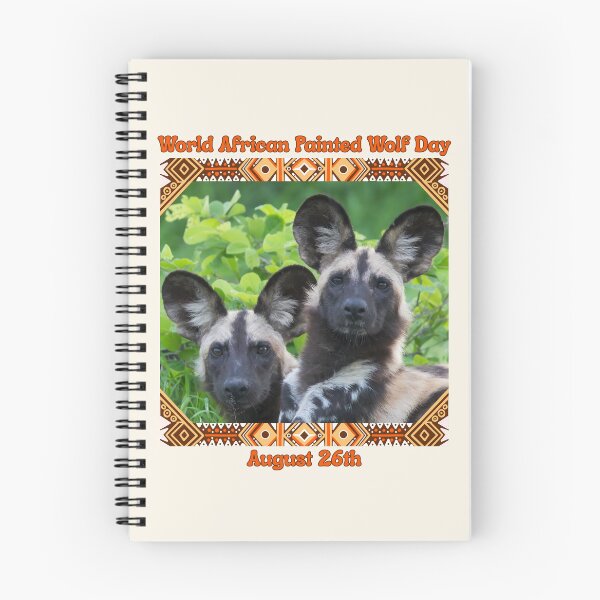 Item preview, World African Painted Wolf Day August 26th designed and sold by Nightshade Pixie Creations.