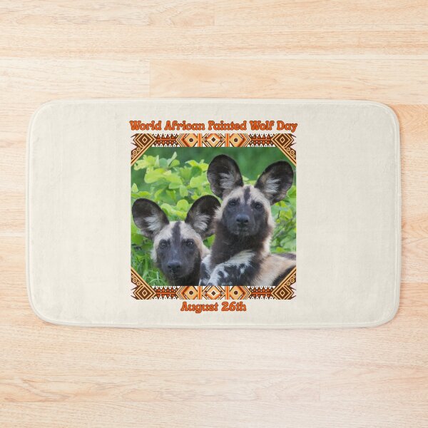 Item preview, World African Painted Wolf Day August 26th designed and sold by Nightshade Pixie Creations.