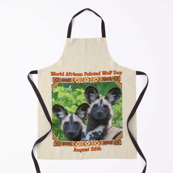 Item preview, World African Painted Wolf Day August 26th designed and sold by Nightshade Pixie Creations.