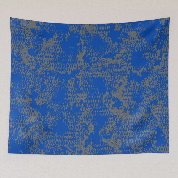 Item preview, Modern Distressed Python Print Pattern | Blue & Gray designed and sold by Frohyou.