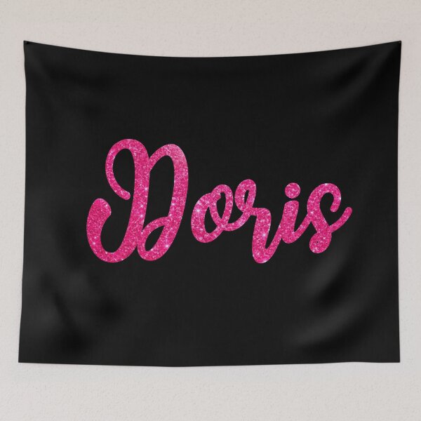 Item preview, Doris Hot Pink Sparkly Personalised Name Design designed and sold by CamilasPrints.