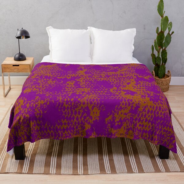 Item preview, Modern Distressed Python Print Pattern | Purple & Brown designed and sold by Frohyou.