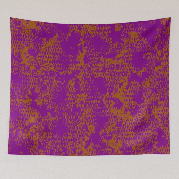 Item preview, Modern Distressed Python Print Pattern | Purple & Brown designed and sold by Frohyou.