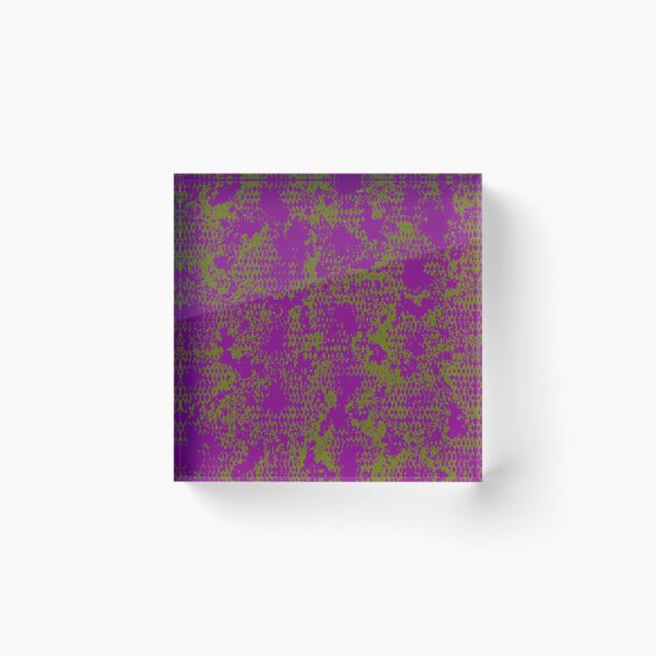 Item preview, Modern Distressed Python Print Pattern | Purple & Chartreuse designed and sold by Frohyou.
