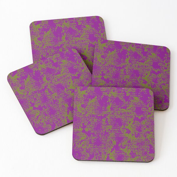 Item preview, Modern Distressed Python Print Pattern | Purple & Chartreuse designed and sold by Frohyou.