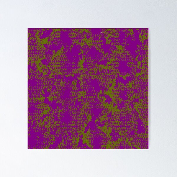 Item preview, Modern Distressed Python Print Pattern | Purple & Chartreuse designed and sold by Frohyou.