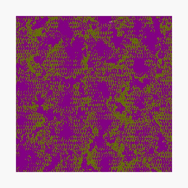 Item preview, Modern Distressed Python Print Pattern | Purple & Chartreuse designed and sold by Frohyou.