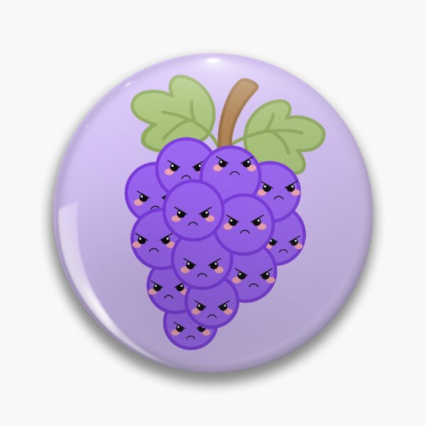 Artikelvorschau, Grumpy Angry Purple Grapes entworfen und verkauft von SlimyFish.