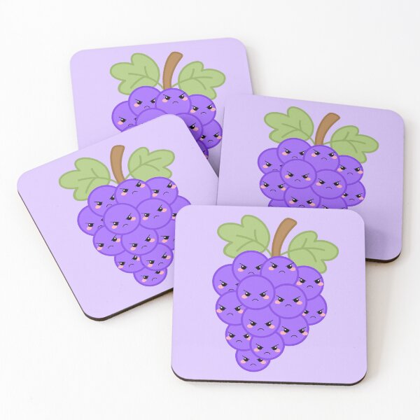 Item preview, Uvas moradas gruñonas y enojadas designed and sold by SlimyFish.