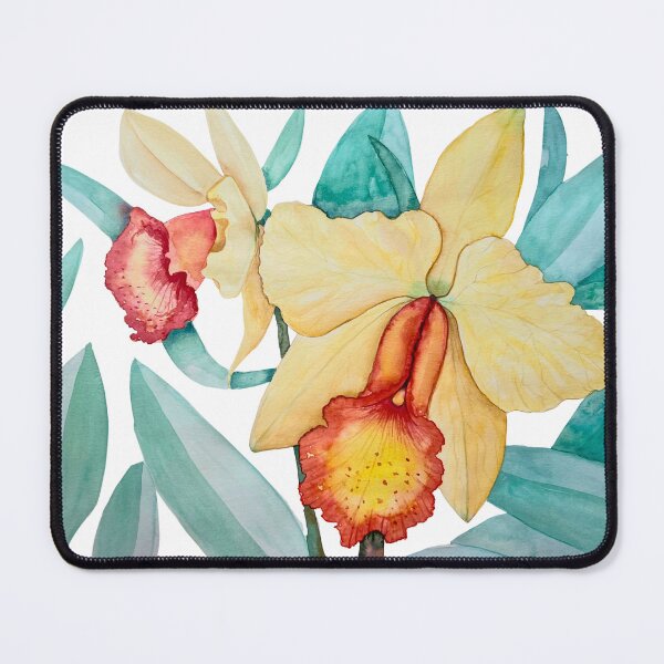 Item preview, Golden Orchid | Tropical Botanical Watercolour designed and sold by ArithraStudio.