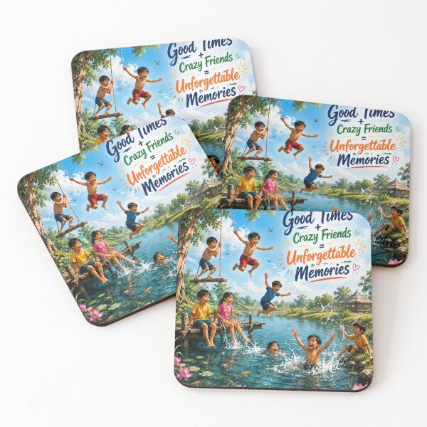 Item preview, Friends by the river side designed and sold by urbanshop7.