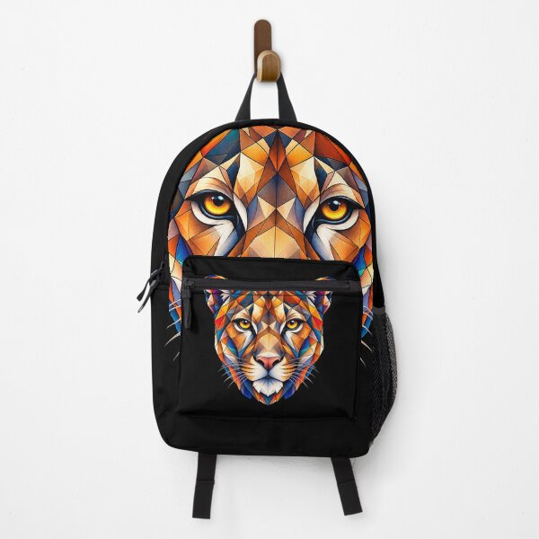 Item preview, Geometric Puma Art – Abstract and Colorful Wild Cat for Nature and Wildlife Lovers designed and sold by Geometric Art..