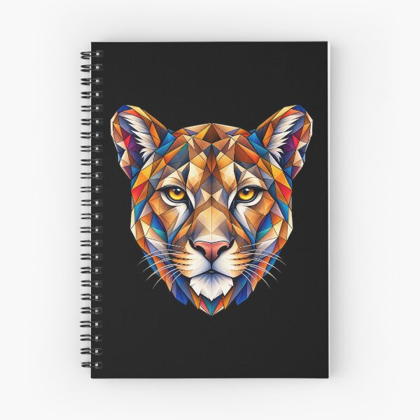 Item preview, Geometric Puma Art – Abstract and Colorful Wild Cat for Nature and Wildlife Lovers designed and sold by Geometric Art..