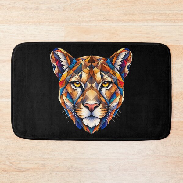 Item preview, Geometric Puma Art – Abstract and Colorful Wild Cat for Nature and Wildlife Lovers designed and sold by Geometric Art..